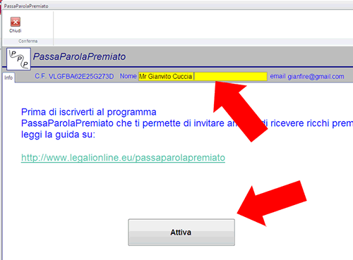 Passaparola Premiato Principe PCT