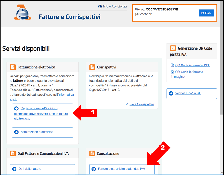 abilitazione conservazione fattura elettronica