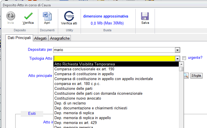 Aggiornamento Principe